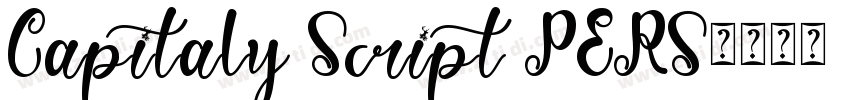 Capitaly Script PERS字体转换